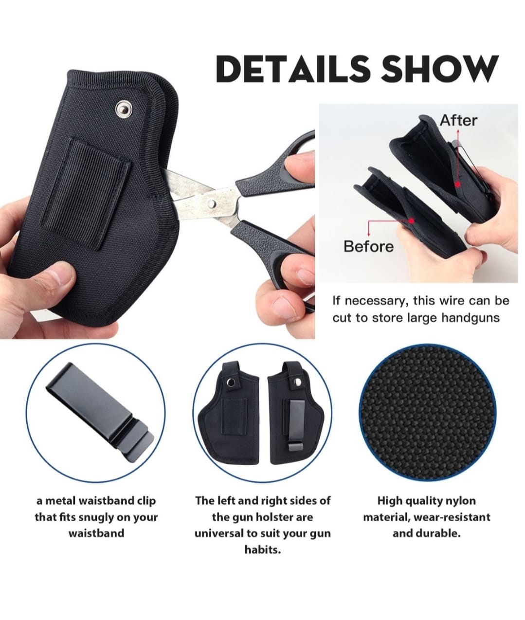 Universal Gun Holster Left And Right SD Tactical